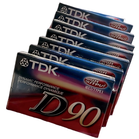 TDK Other - TDK D90 High Output 90 Minute Eight Cassette Tapes IEC 1 / Type 1